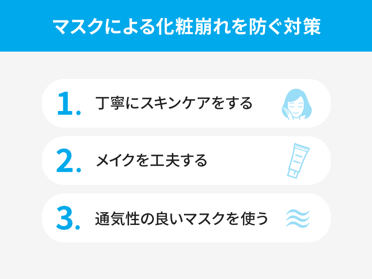 マスクによる化粧崩れを防ぐ対策