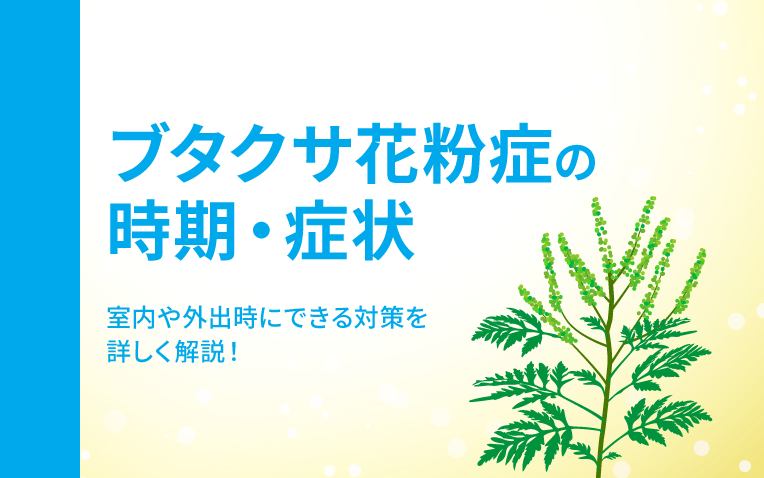 ブタクサ花粉症の時期・症状＿サムネイル